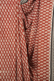 Red HBP Cotton Saree - SRRCS3685