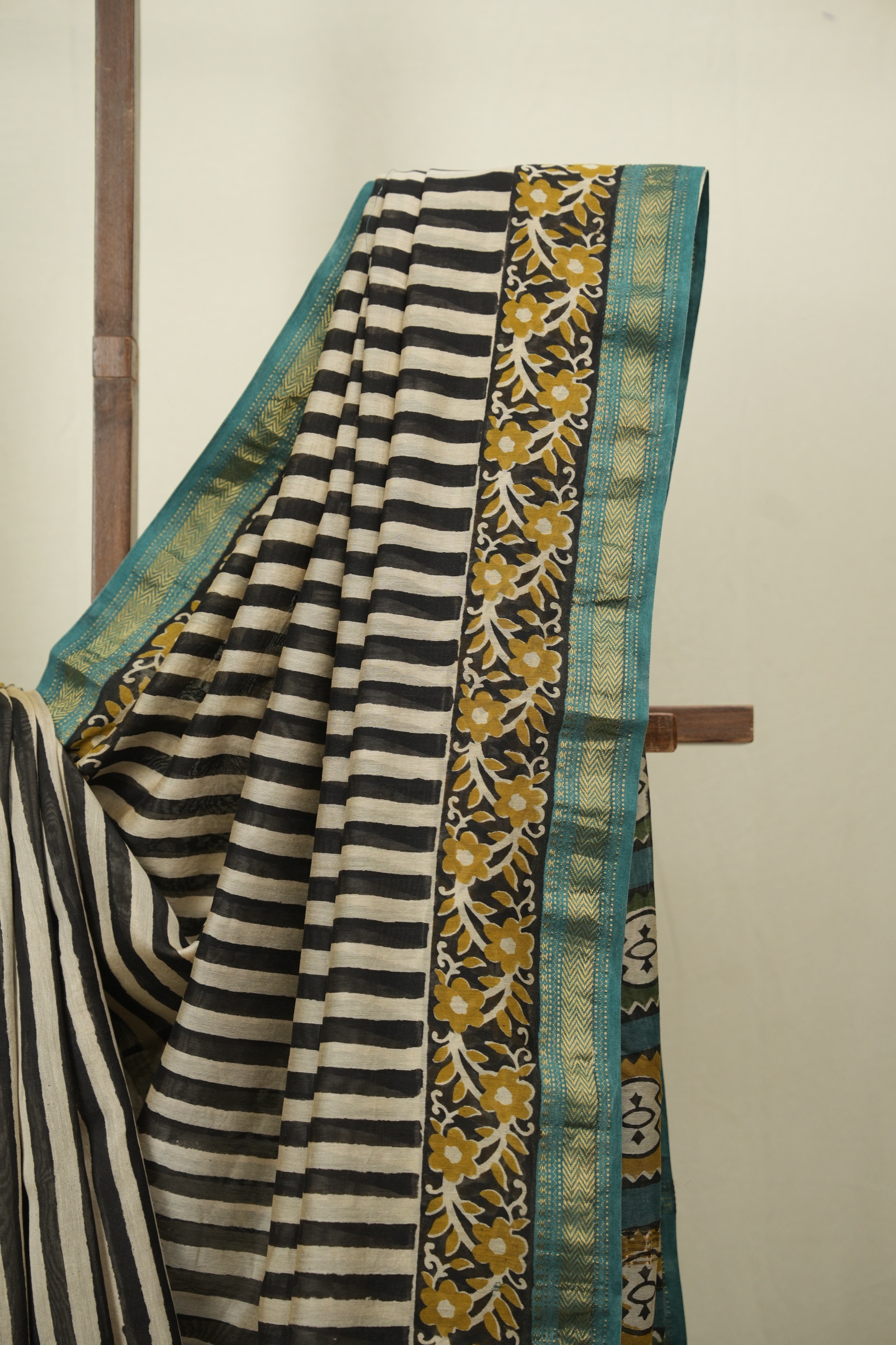 Cream HBP Cotton Silk Saree With Chanderi Border - SRCCSS1742