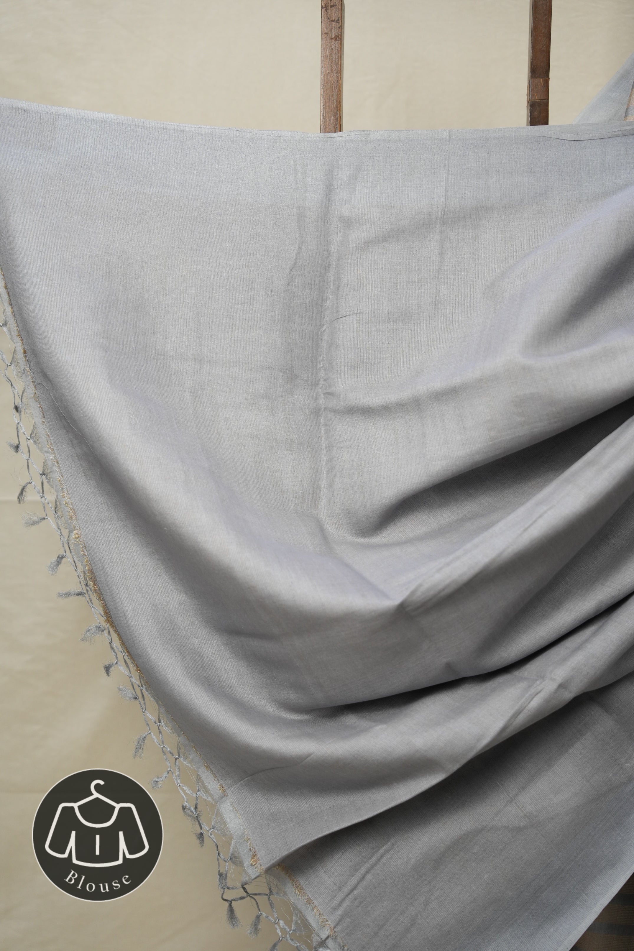 Powder Blue Tussar Silk Saree - SRPBTSS1644