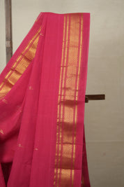 Rani Pink Cotton Paithani Saree - SRRPCPS665