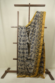 Cream HBP Cotton Silk Saree With Chanderi Border - SRCCSS1744