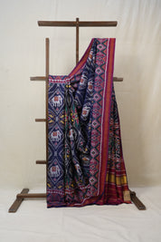 Blue Rajkot Patola Silk Saree - SRBRPSS463