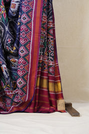 Blue Rajkot Patola Silk Saree - SRBRPSS463