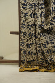 Cream HBP Cotton Silk Saree With Chanderi Border - SRCCSS1744