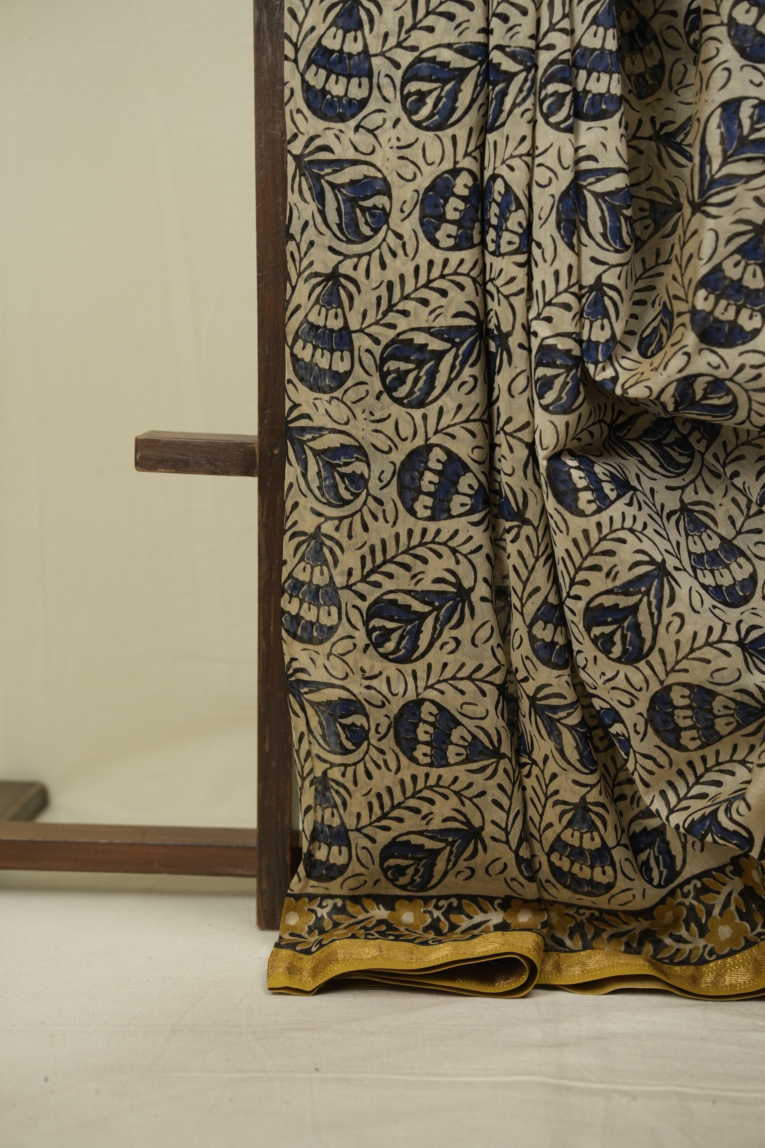 Cream HBP Cotton Silk Saree With Chanderi Border - SRCCSS1744