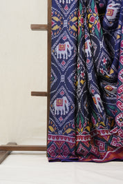 Blue Rajkot Patola Silk Saree - SRBRPSS463