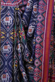 Blue Rajkot Patola Silk Saree - SRBRPSS463