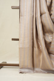 Beige Gold Tussar Silk Saree - SRBGTSS1645