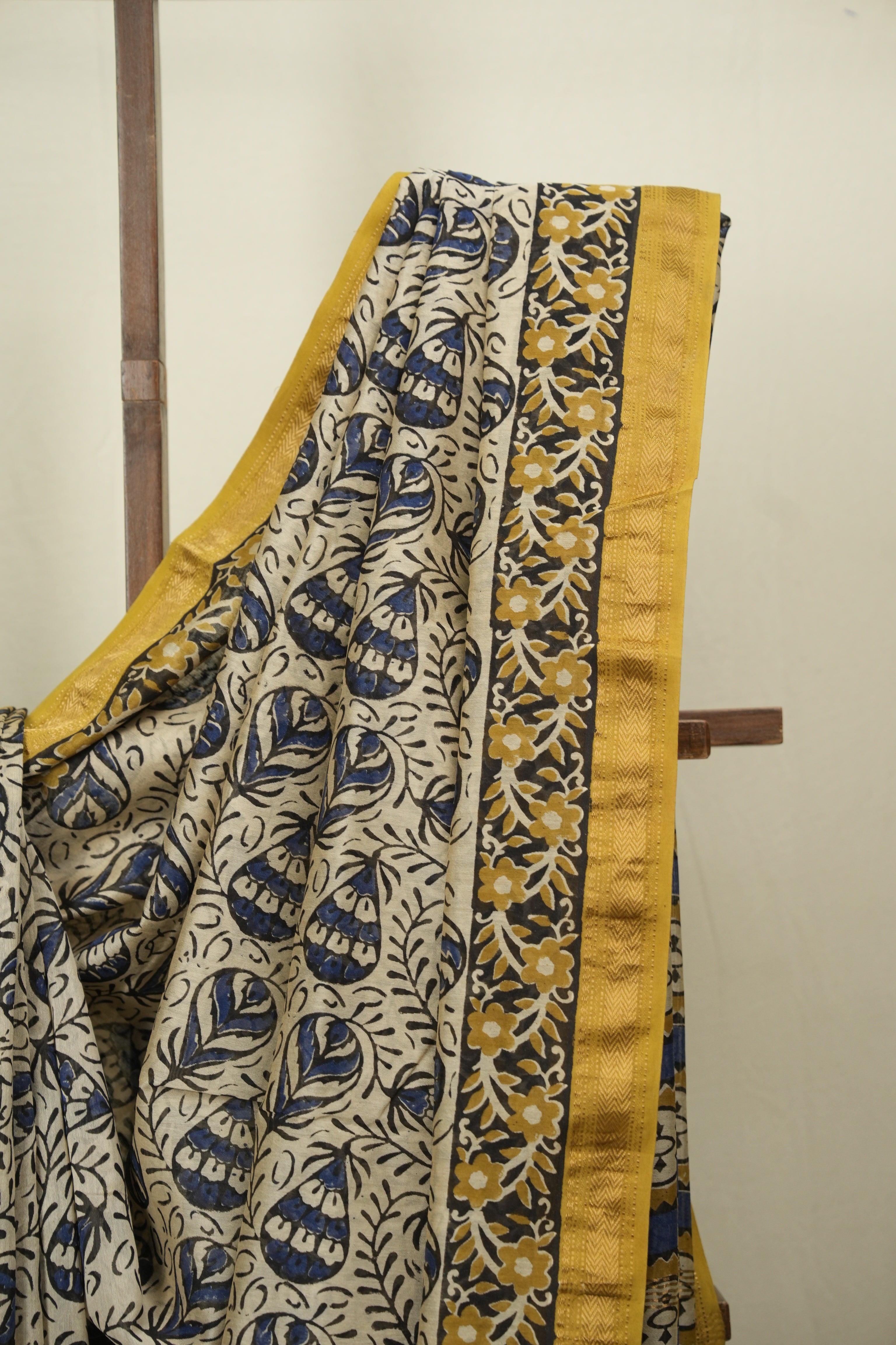 Cream HBP Cotton Silk Saree With Chanderi Border - SRCCSS1744