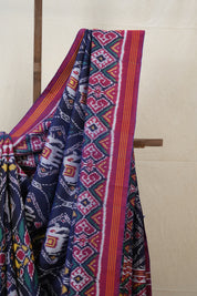 Blue Rajkot Patola Silk Saree - SRBRPSS463