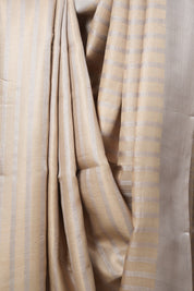 Beige Gold Tussar Silk Saree - SRBGTSS1645