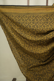 Rust HBP Cotton Saree - SRRCS3651