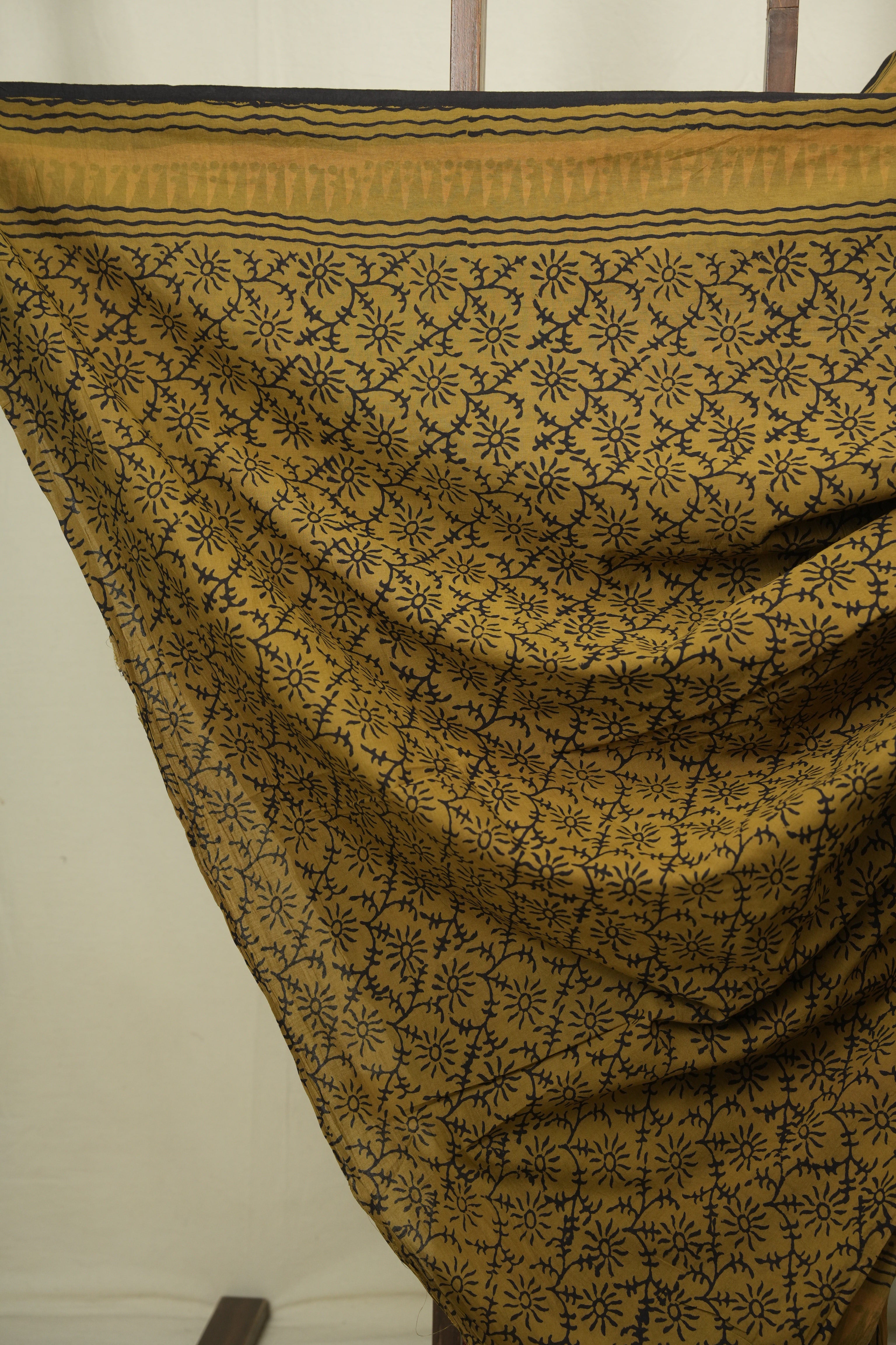 Rust HBP Cotton Saree - SRRCS3651