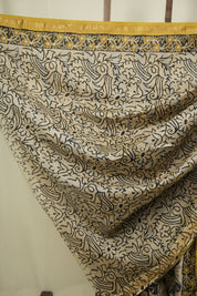 Cream HBP Cotton Silk Saree With Chanderi Border - SRCCSS1744
