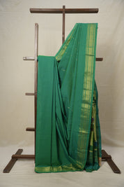 Green Cotton Paithani Saree - SRGCPS661