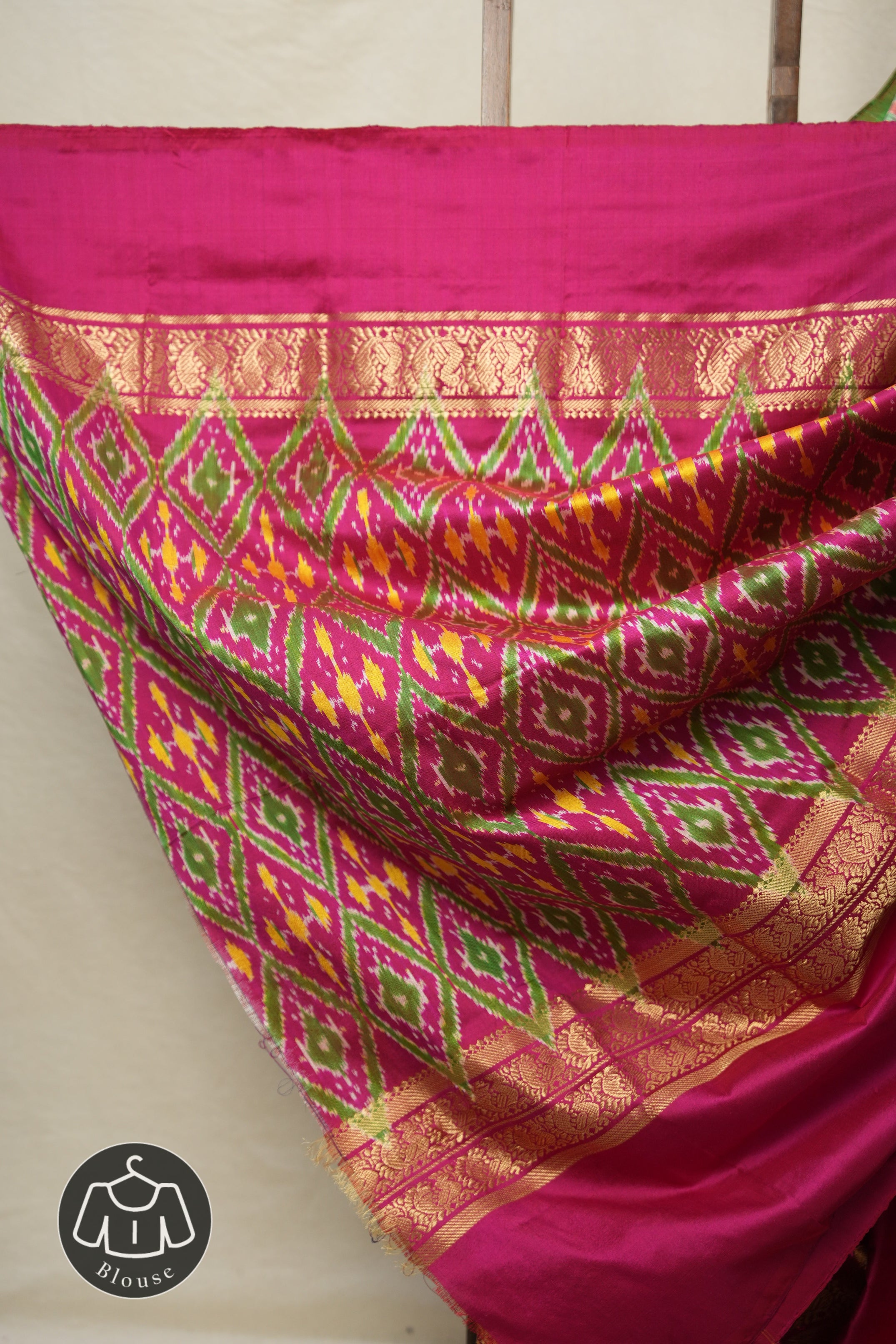 Peach Pochampalli Silk Ikat Saree - SRPPSIS286