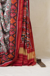 Maroon Rajkot Patola Silk Saree - SRMRPSS462