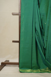 Green Cotton Paithani Saree - SRGCPS661