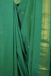 Green Cotton Paithani Saree - SRGCPS661