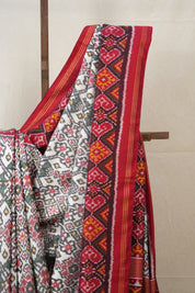 Maroon Rajkot Patola Silk Saree - SRMRPSS462