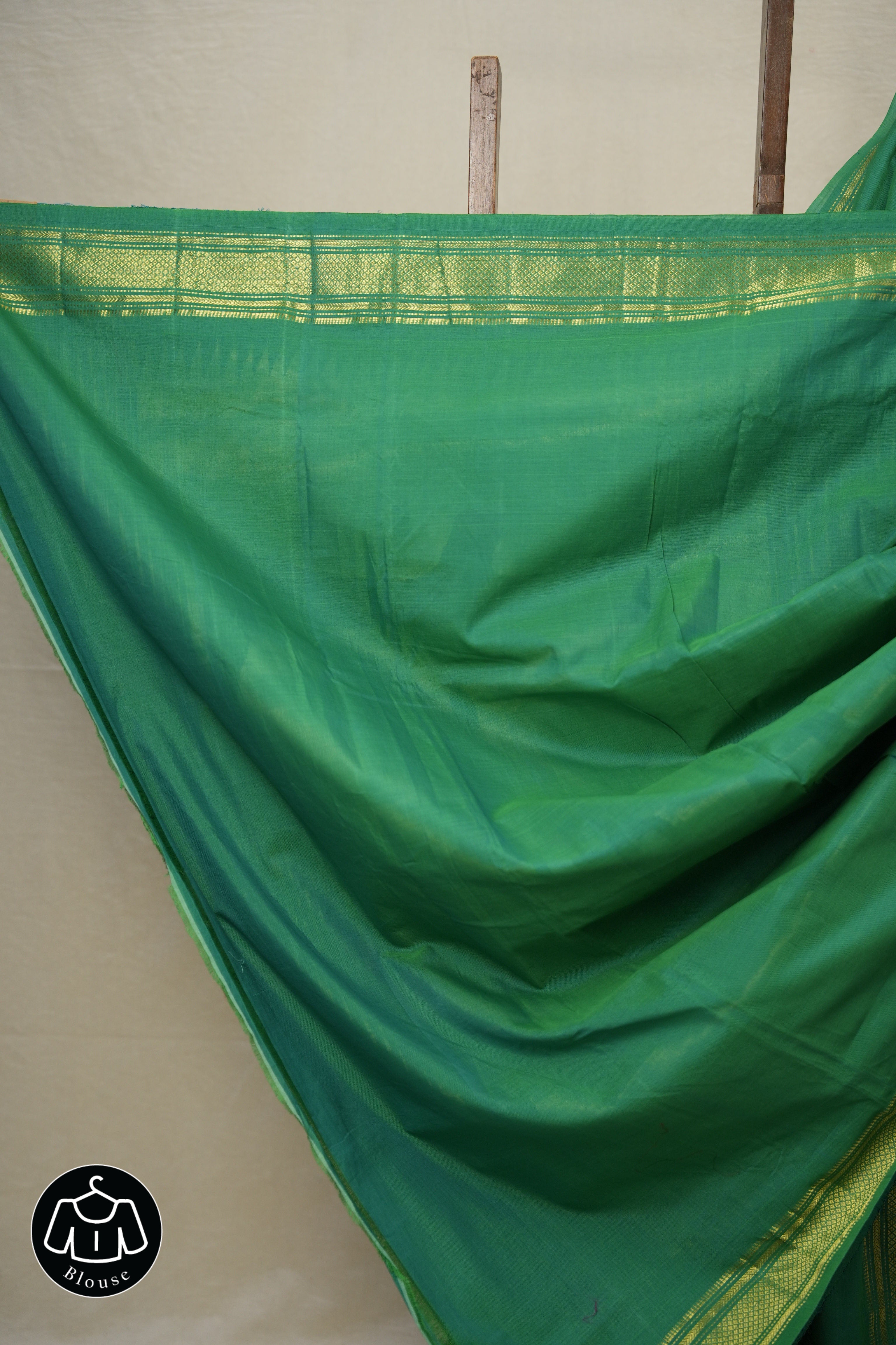 Green Cotton Paithani Saree - SRGCPS661