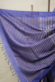Blue Tussar Silk Saree - SRBTSS1642