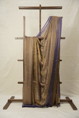 Purple Gold Tissue Tussar Silk Saree - SRPGTTSS563