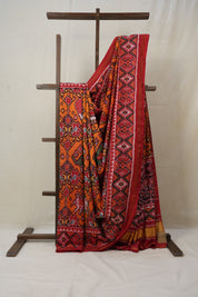 Orange Rajkot Patola Silk Saree - SRORPSS461