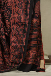 Brick HBP Cotton Saree - SRBCS3652