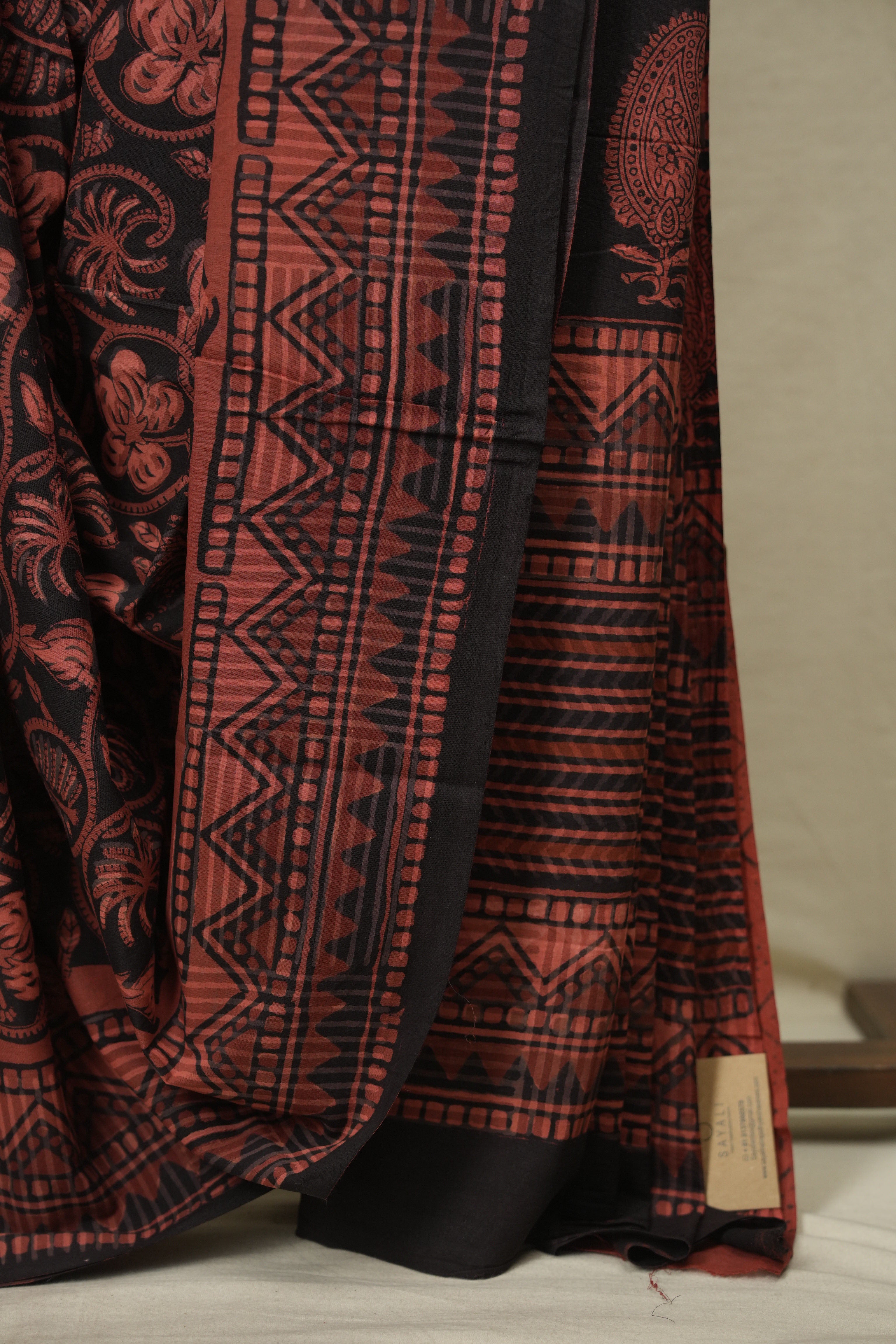 Brick HBP Cotton Saree - SRBCS3652