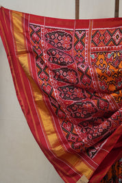 Orange Rajkot Patola Silk Saree - SRORPSS461