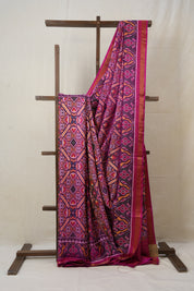 Pink Rajkot Patola Silk Saree - SRPRPSS460