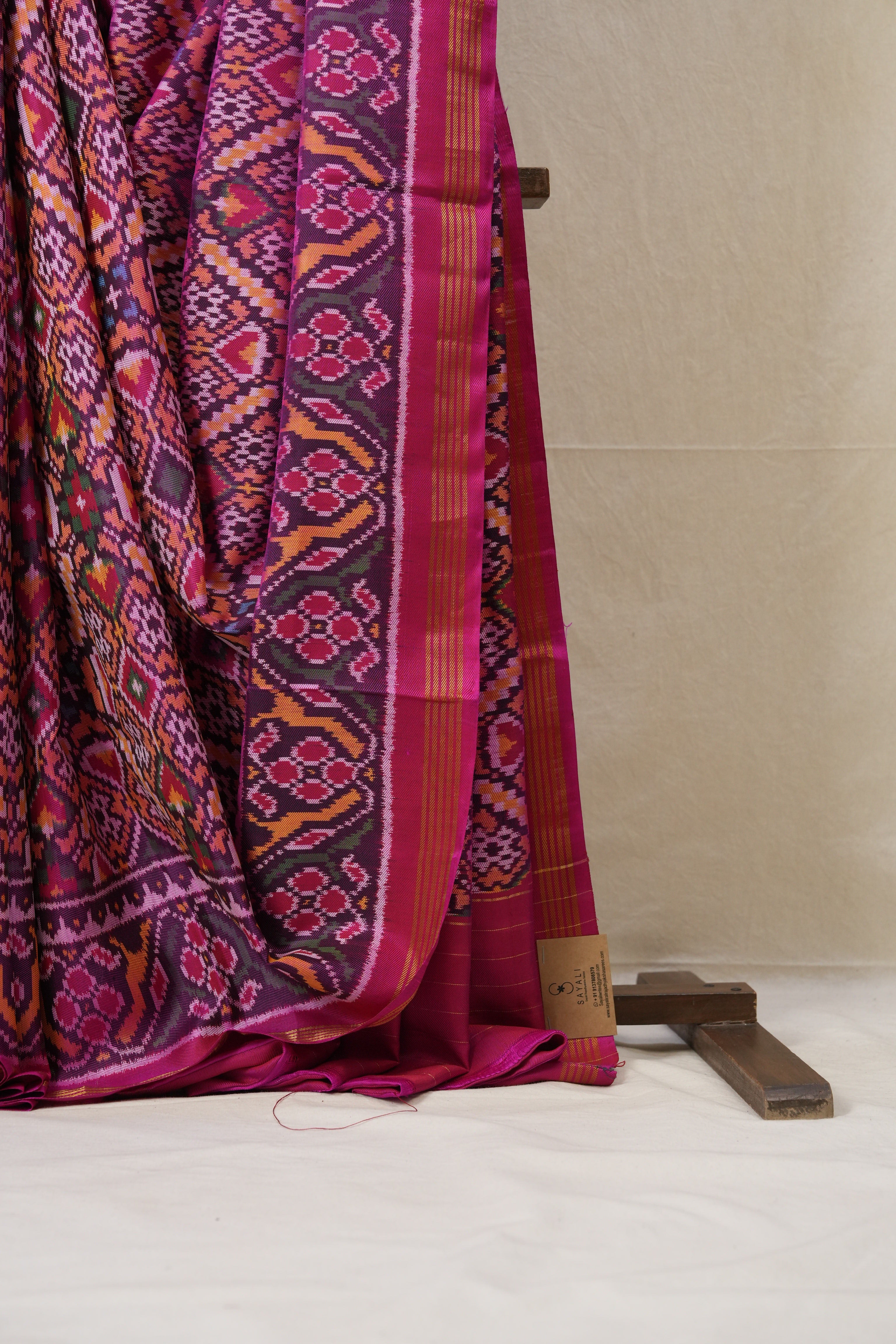 Pink Rajkot Patola Silk Saree - SRPRPSS460