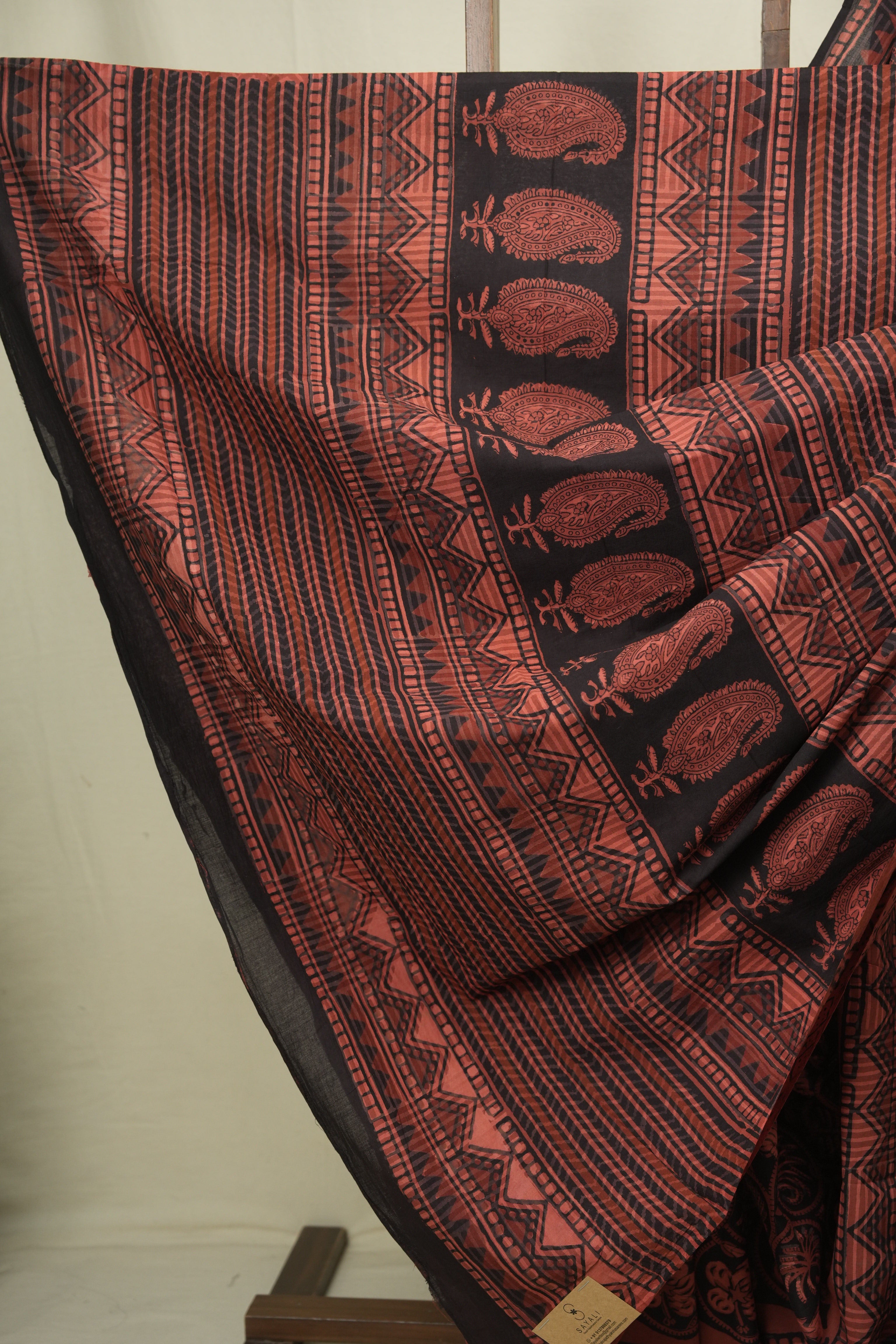Brick HBP Cotton Saree - SRBCS3652