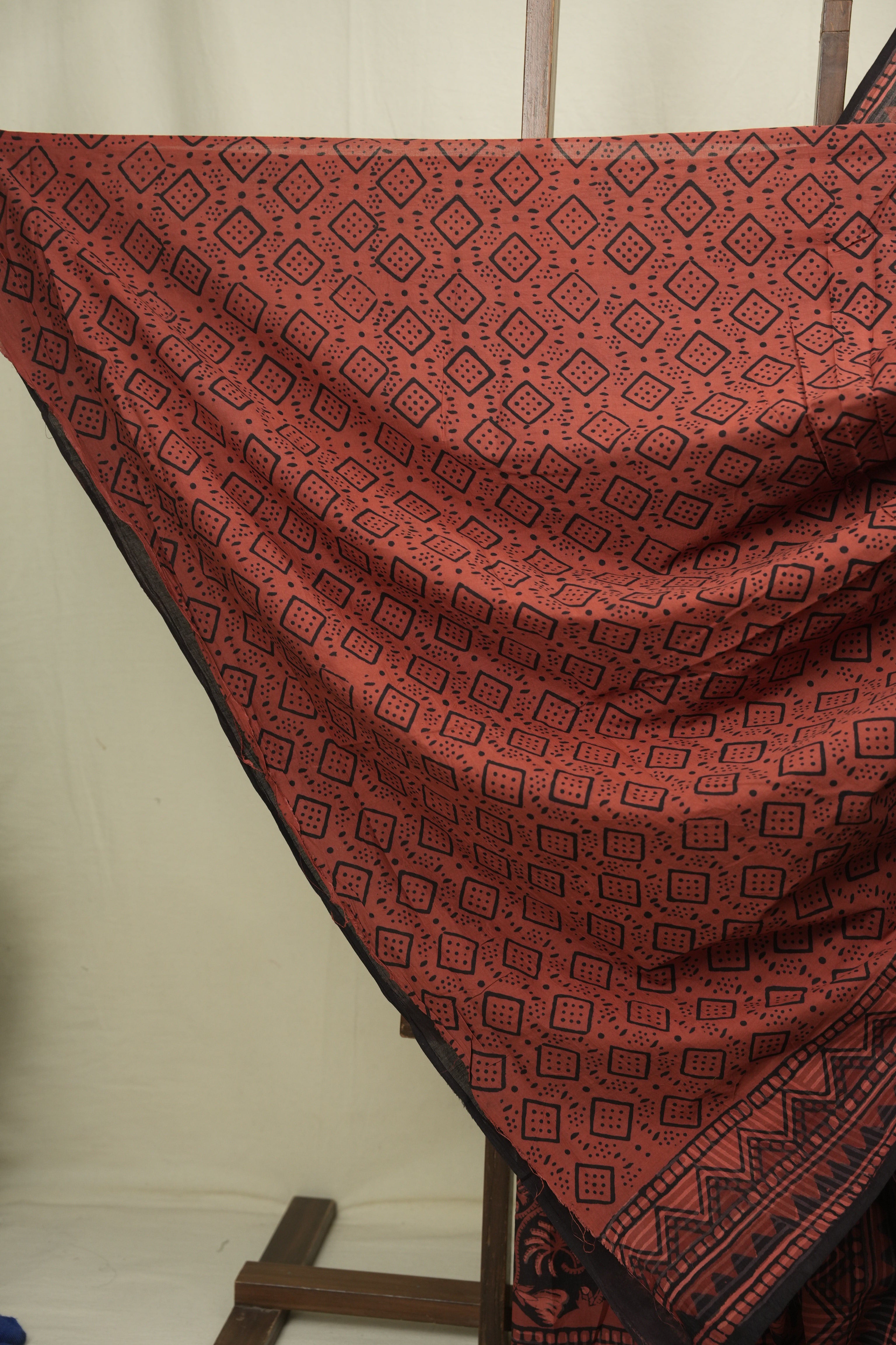 Brick HBP Cotton Saree - SRBCS3652