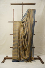 Light Blue Gold Tissue Tussar Silk Saree - SRLBGTTSS565