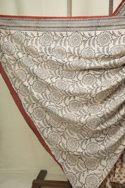 Cream HBP Cotton Saree - SRCCS3674