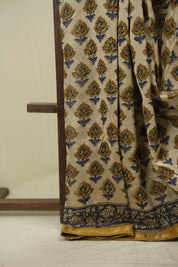 Cream HBP Cotton Silk Saree With Chanderi Border - SRCCSS1763