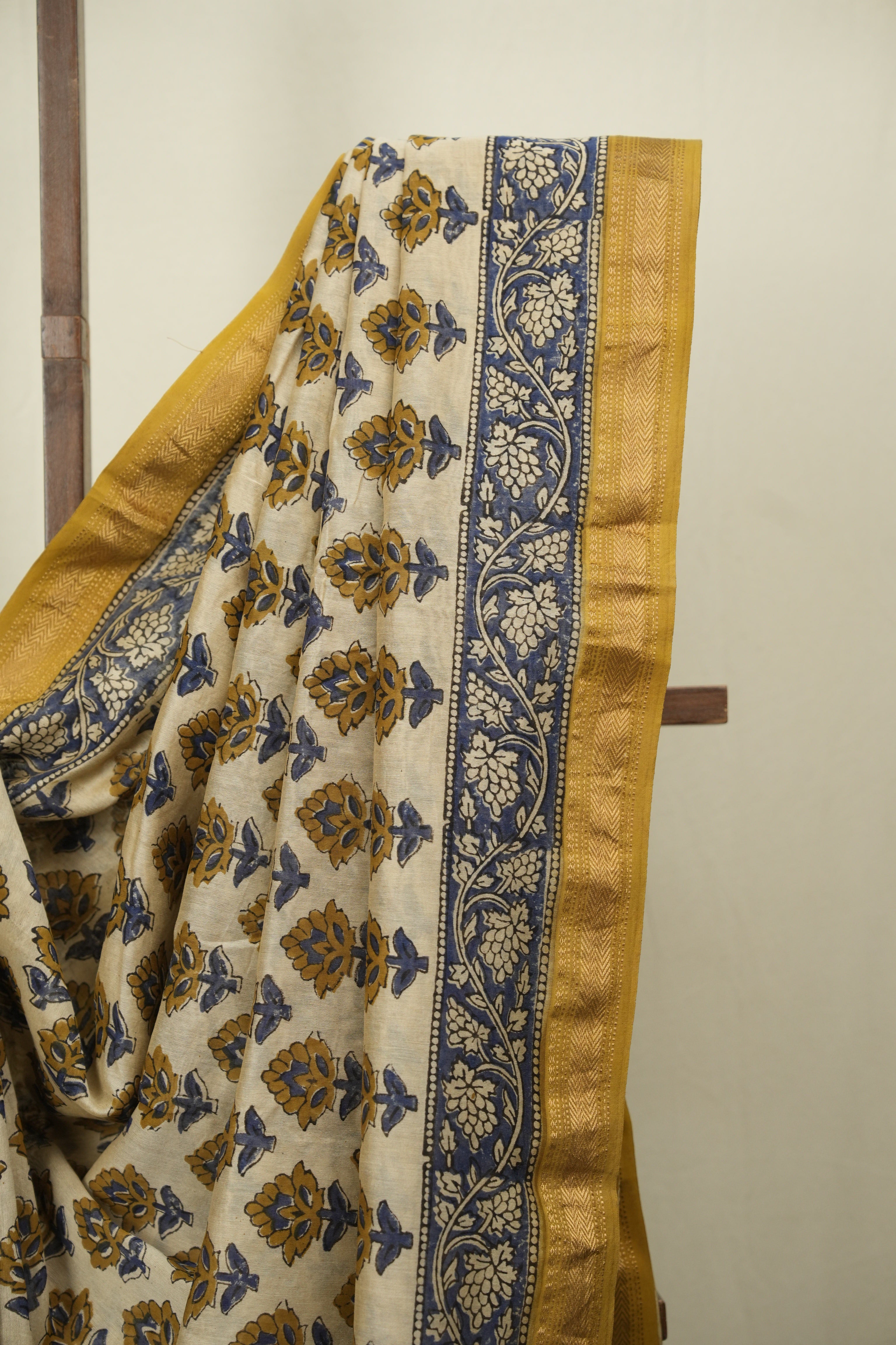Cream HBP Cotton Silk Saree With Chanderi Border - SRCCSS1763
