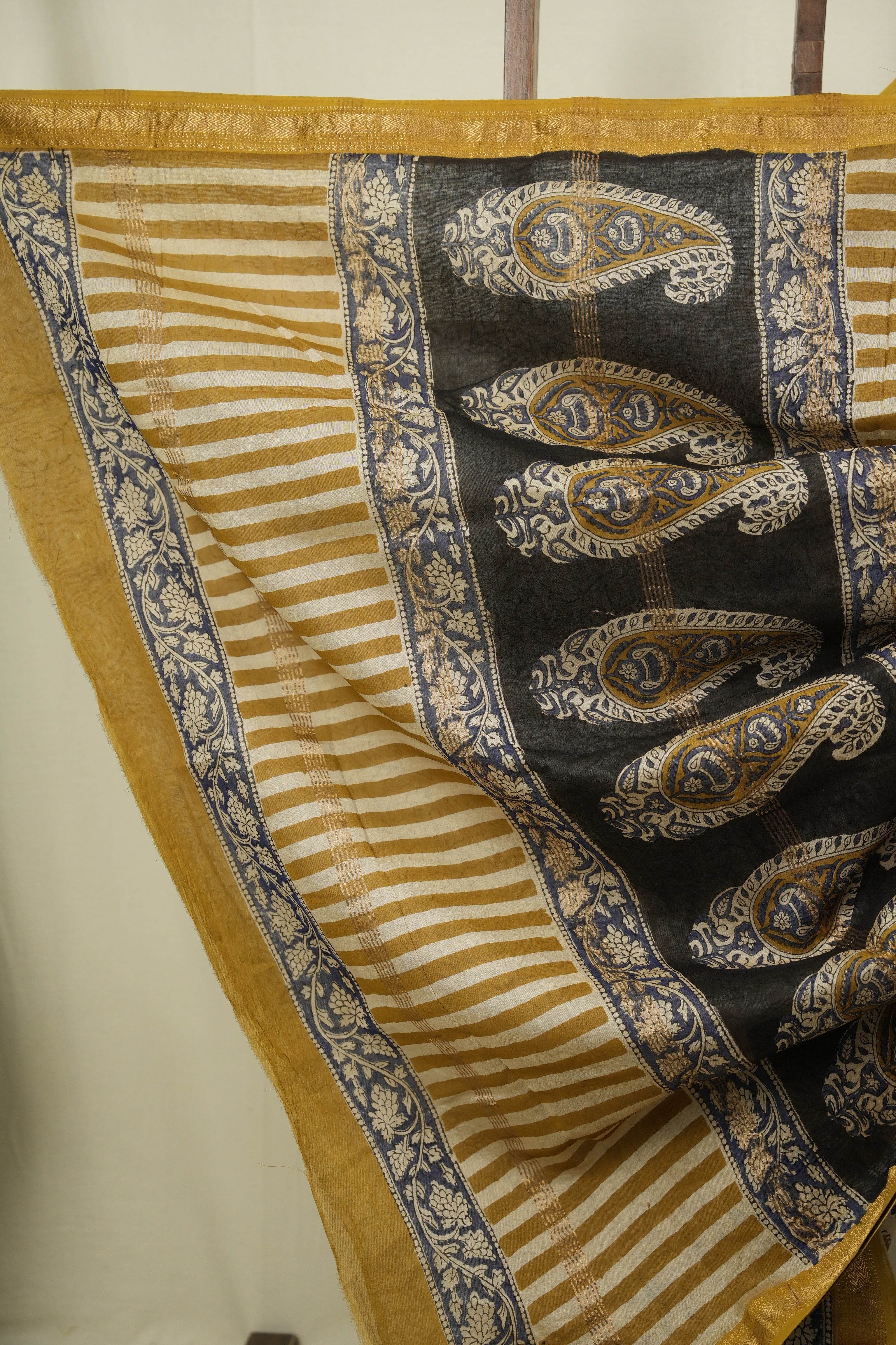 Cream HBP Cotton Silk Saree With Chanderi Border - SRCCSS1763