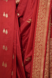 Red Banarasi Silk Saree - SRRBSS733
