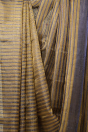 Golden Blue Tissue Tussar Silk Saree - SRGBTTSS539
