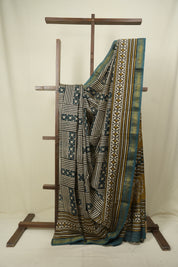 Cream HBP Cotton Silk Saree With Chanderi Border - SRCCSS1765