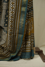 Cream HBP Cotton Silk Saree With Chanderi Border - SRCCSS1765