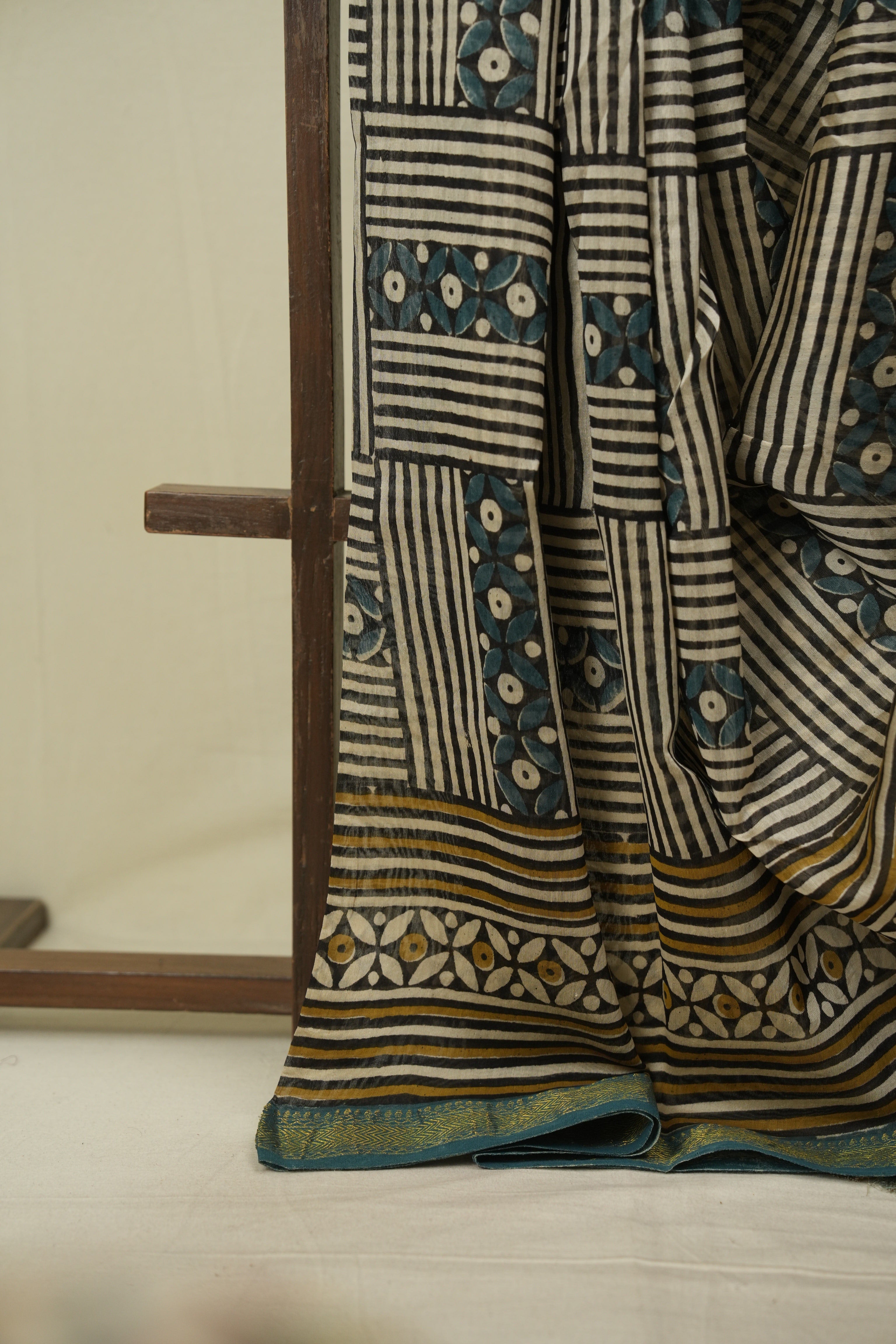 Cream HBP Cotton Silk Saree With Chanderi Border - SRCCSS1765