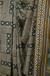 Cream HBP Cotton Silk Saree With Chanderi Border - SRCCSS1765