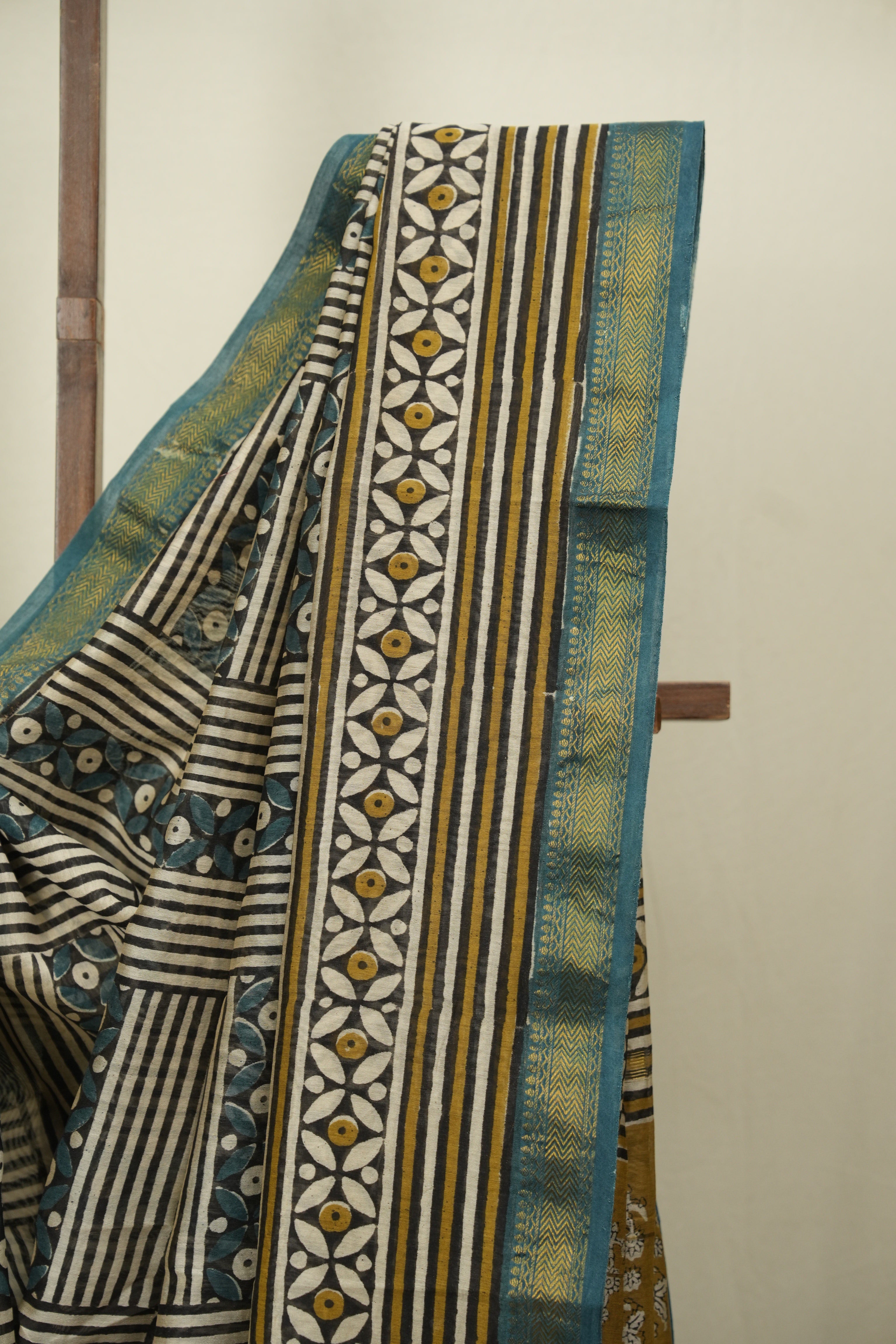 Cream HBP Cotton Silk Saree With Chanderi Border - SRCCSS1765