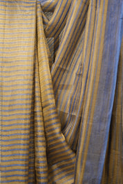 Aqua Gold Tissue Tussar Silk Saree - SRAGTTSS568