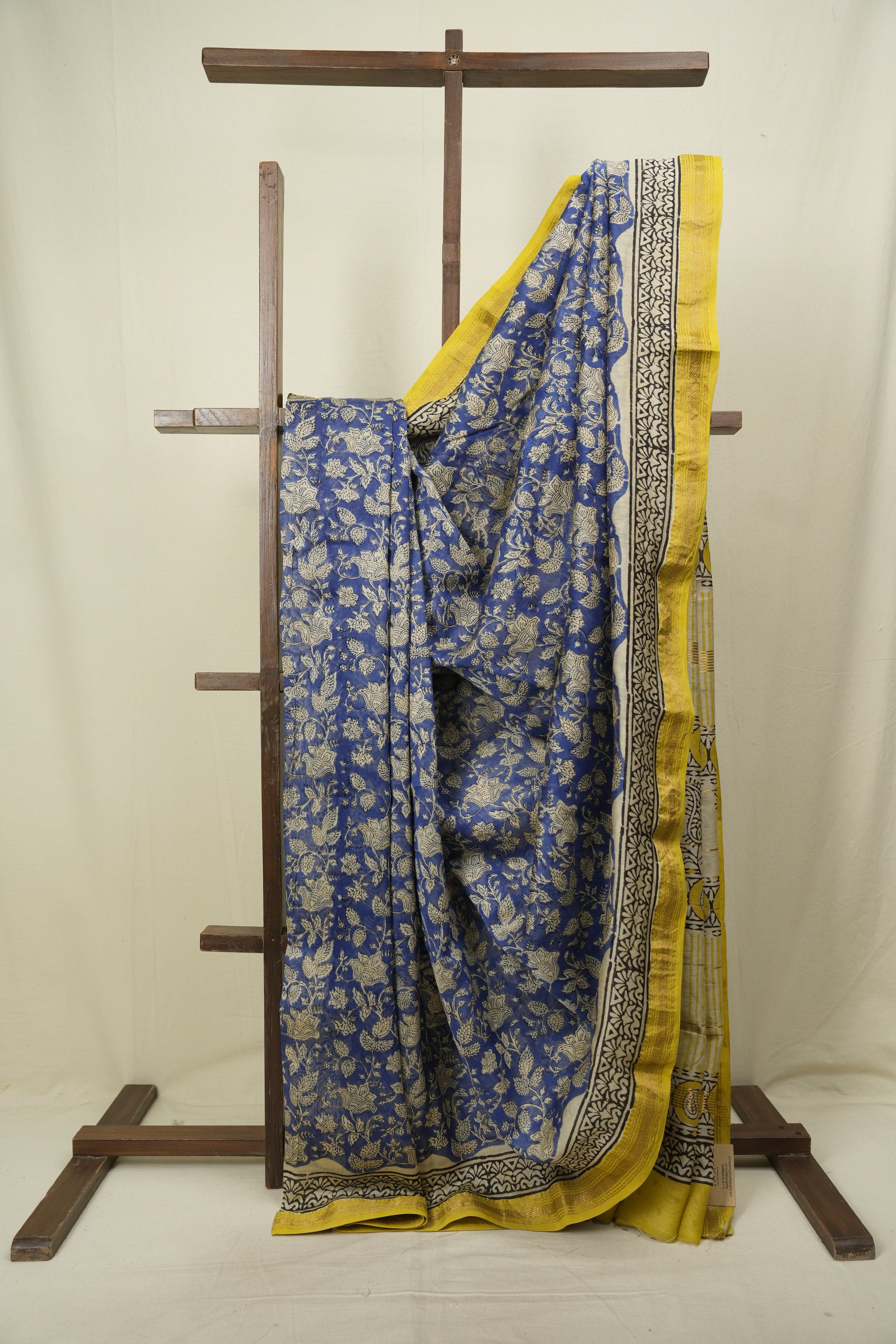 Blue HBP Cotton Silk Saree With Chanderi Border - SRBCSS1766