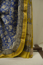 Blue HBP Cotton Silk Saree With Chanderi Border - SRBCSS1766